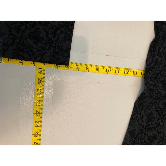 Faded Glory Black Damask Patterned Stretch Pants XL 16-18 - Picture 9 of 9